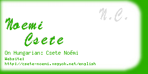noemi csete business card